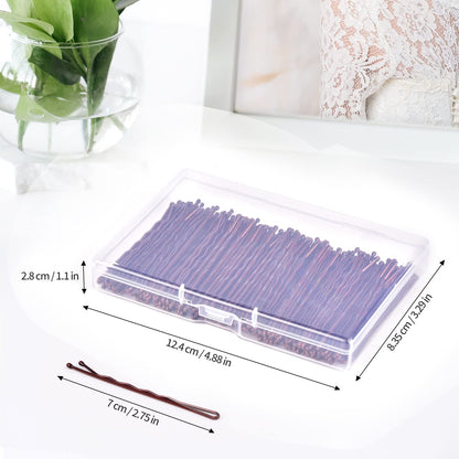Large Bobby Pins Brown, 2.75" Jumbo Hair Pins Brown Long Bobby Pins for Thick Hair for Women Girls with Box-120 Count