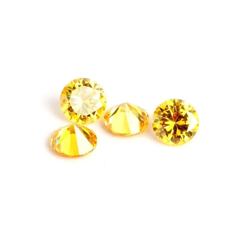 4Mm 50Pcs/Pack Cubic Zirconia Stone Loose Crystal Beads for Jewelry Making Findings