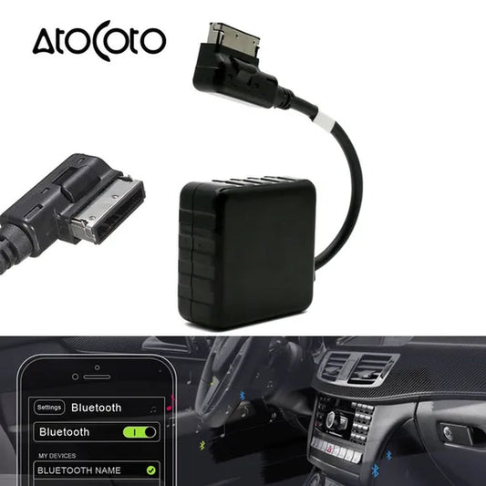 Car Bluetooth Wireless Module Aux Cable Adapter MMI Socket Media Interface for Mercedes-Benz AMG C E S Radio Stereo Audio Input