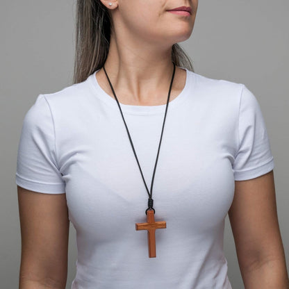 Wood Cross on Cord - Made in Brazil
