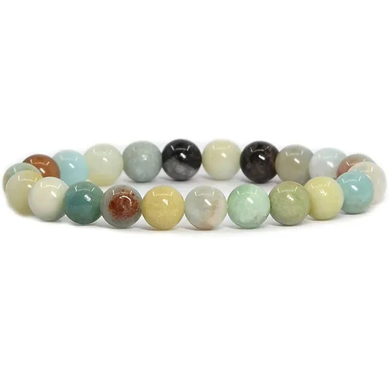 6mm 8mm Natural Stone Chakra Beaded Charm Bracelets Tiger Eye Amethyst Lapis Lazuli Healing Beads Bracelet Women Yoga Jewelry