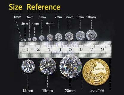 0.5ct 5mm  Round Brilliant Cut Black Moissanite Loose Stone VVS1 Excellent Cut Jewelry Making Stone