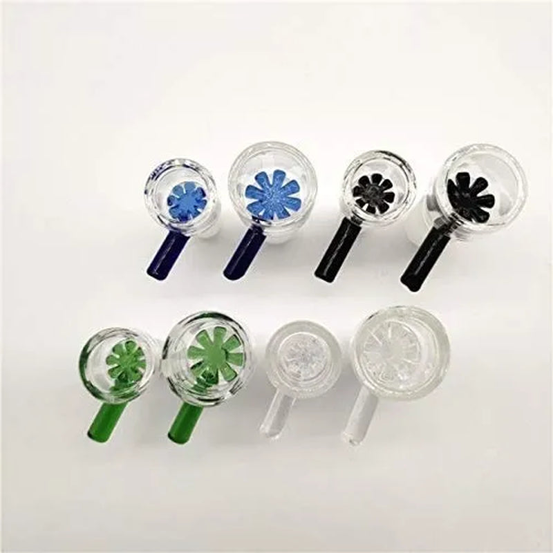 Men'S Glass Bowl Piece Snowflake Diamond Glass Bowl Pipe Bowl Hay Tobacco Glass Waterpipe Folk Rig Smoking Accessories