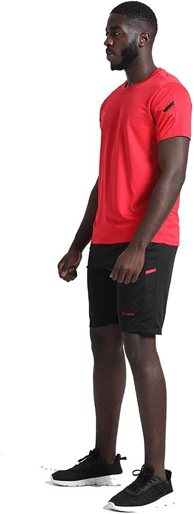 Men'S Workout Clothes Athletic Shorts Shirt Set 3 Pack Basketball Football Training Running Gym Christmas Gifts