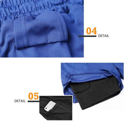 Mens Running Shorts，Workout Running Shorts for Men，2-In-1 Stealth Shorts，7-Inch Gym Yoga Outdoor Sports Shorts