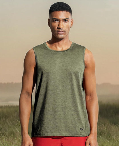 Men’S Sleeveless Tank Top Dry Fit Workout Muscle Tee Shirt for Running Athletic Gym Sports Training, Moisture Wicking