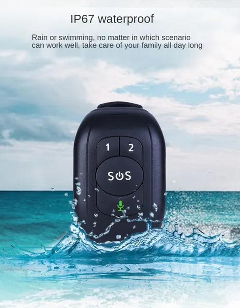 Elderly GPS Positioning Bracelet Waterproof Anti-lost Heart Rate Blood Pressure Body Temperature Dementia Blind Smart Positioning Watch