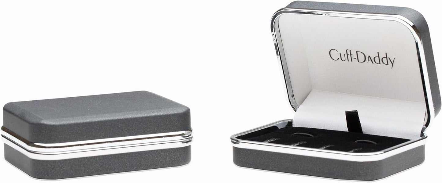 Mens White Freemason Cufflinks for Men with Shirt Studs | Masonic Tuxedo Formal Set Enamel Cufflinks and Studs with Travel Presentation Gift Box for Wedding Party Groomsmen Groom
