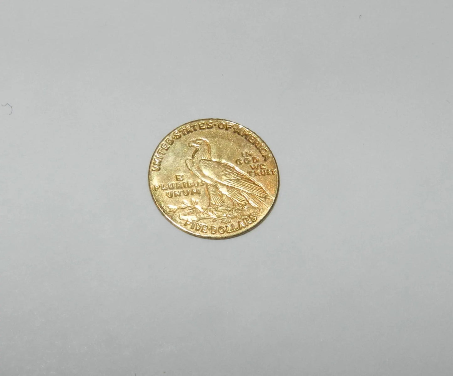 8Kt Gold Miniature Replica U.S. Indian Head 5 Dollar Gold Coin Masters Coins