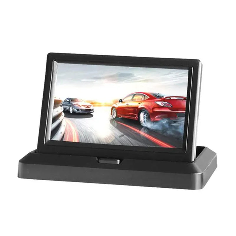 5 Inch TFT LCD Car Reverse Monitor with 12 LED Car Rear View Camera Foldable Car Monitor Display Parking System