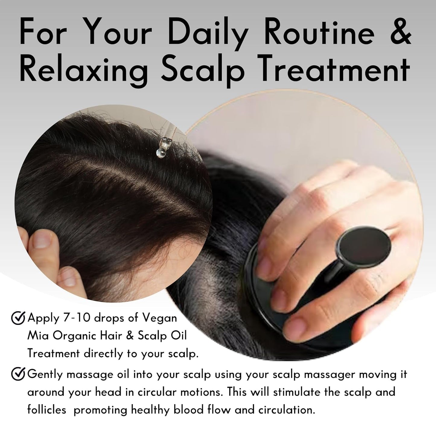 USDA Organic Rosemary Oil for Hair Growth with Castor Oil & More - Scalp Oil Treatment & Intense Nourishment to Get Healthier, Thicker & Shiny Hair Naturally, 1 Fl Oz Bottle