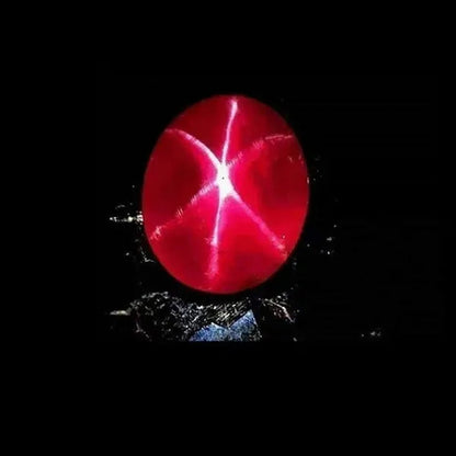 9x11mm NATURAL RUBY STAR SAPPHIRE 1 BUDS OVAL CABOCHON RING SIZE LOOSE GEMSTONE