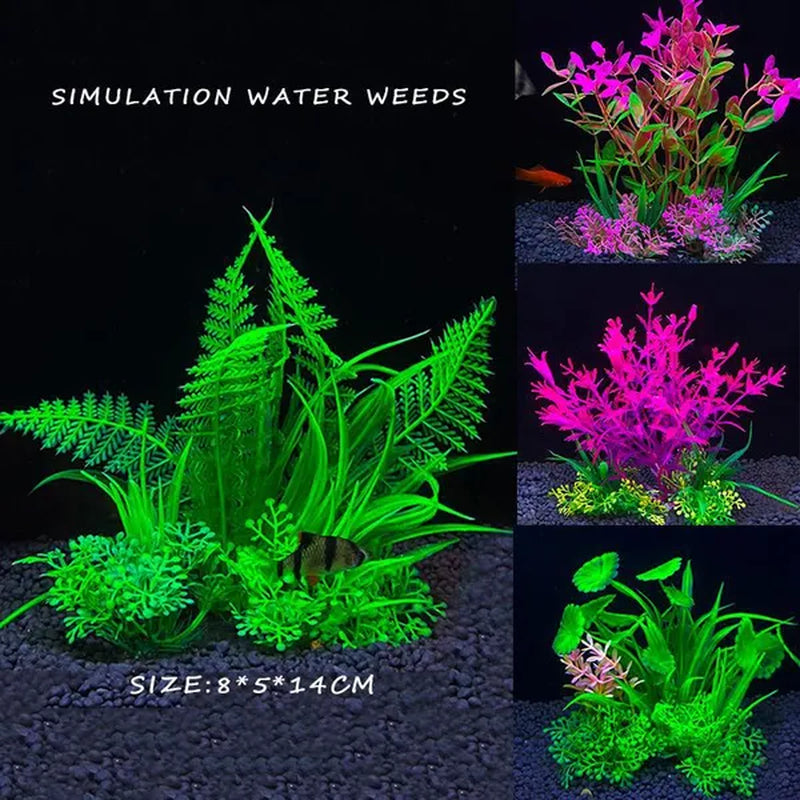 Simulation Water Weeds Fish Tank Plant Water Weeds Aquarium Artificial Decor Plants Ornament Aquarium Grass Decoration