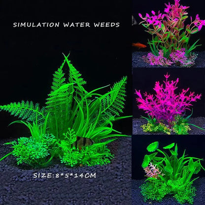 Simulation Water Weeds Fish Tank Plant Water Weeds Aquarium Artificial Decor Plants Ornament Aquarium Grass Decoration