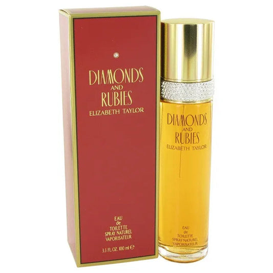 Diamonds & Rubies by Elizabeth Taylor 3.4 Oz Eau De Toilette Spray for Women - WORLD TIME VISITS