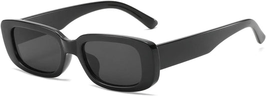 Rectangle Sunglasses for Women Men Trendy Retro Fashion Sunglasses UV 400 Protection Square Fram - WORLD TIME VISITS