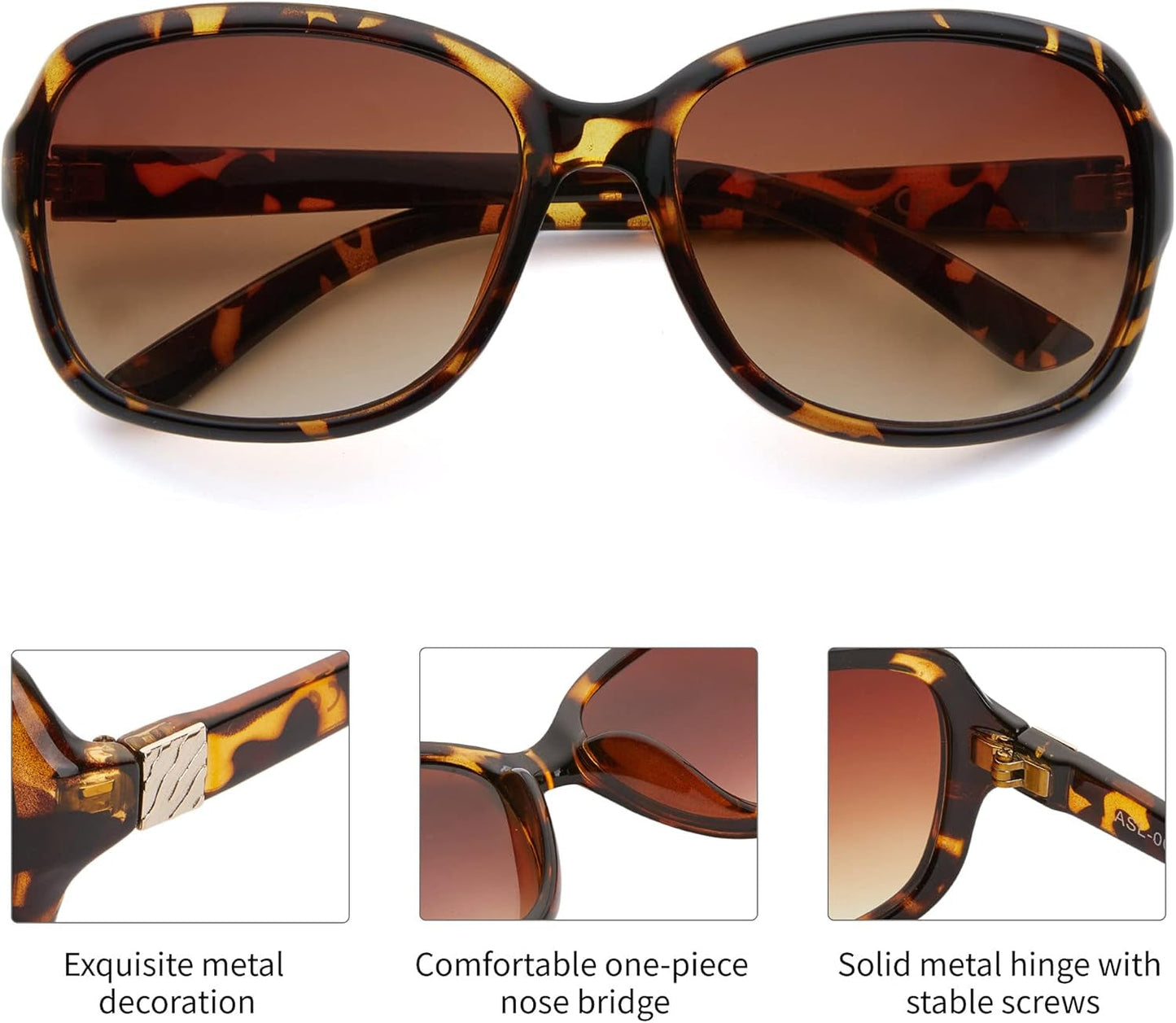 2 Pack Classic Vintage Sunglasses for Women Men,Fashion Sun Shades Glasses with UV400 Protection