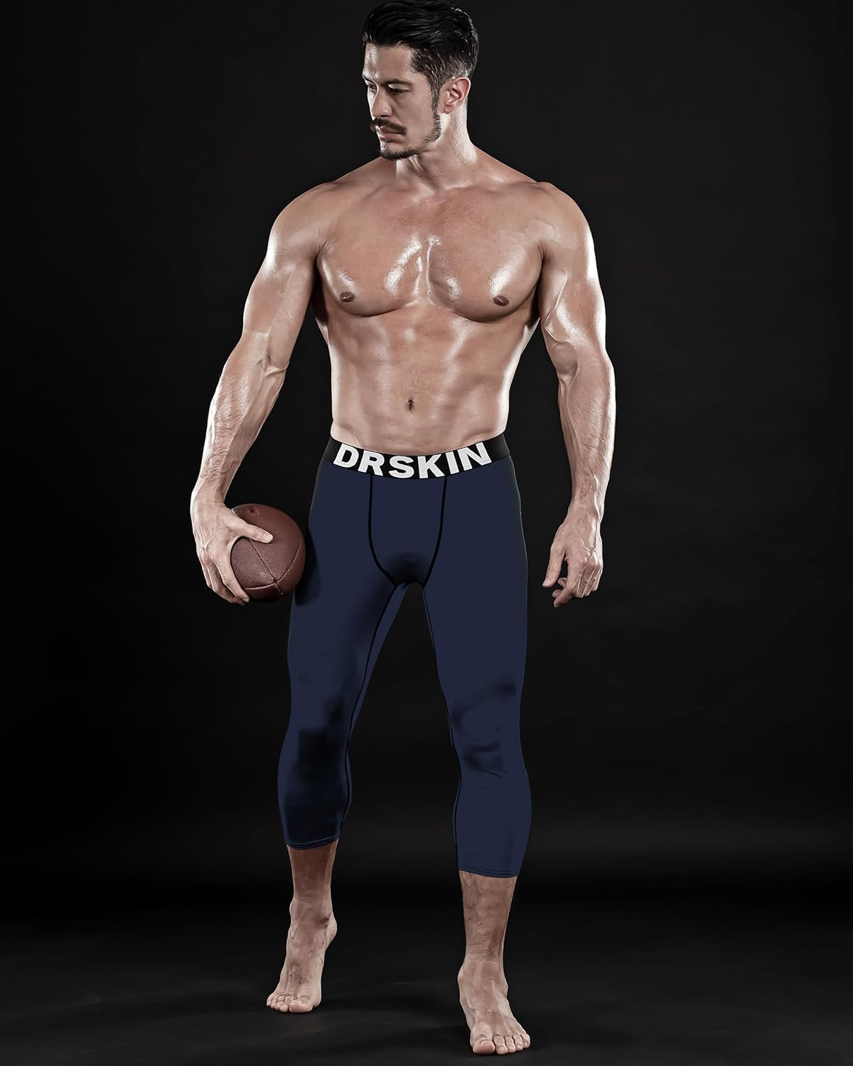 3, 2 or 1 Pack Men’S 3/4 Compression Pants Tights Leggings Shorts Sports Athletic Baselayer Running Workout Active