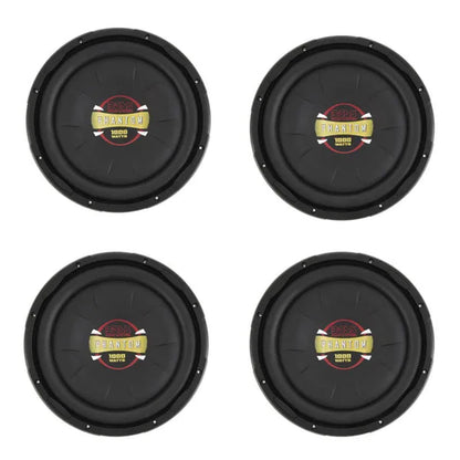 Boss Audio 12' 1000 Watt Max Car Audio Shallow Mount Stereo Subwoofer (4 Pack)