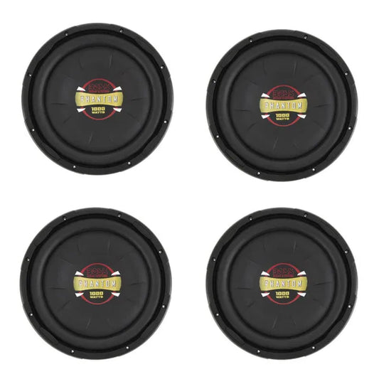 Boss Audio 12' 1000 Watt Max Car Audio Shallow Mount Stereo Subwoofer (4 Pack)