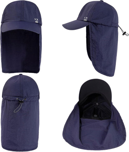 L/XL/XXL UV50+ Waterproof Neck Flap Baseball Sun Cap