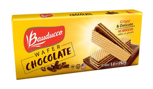 Chocolate Wafers - Crispy Wafer Cookies with 3 Delicious, Indulgent, Decadent Layers of Chocolate Flavored Cream - Delicious Sweet Snack or Desert - 5.0 Oz (Pack of 1)