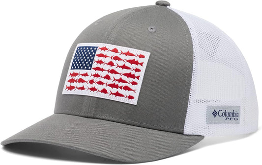 Unisex-Adult Pfg Fish Flag Mesh Snap Back