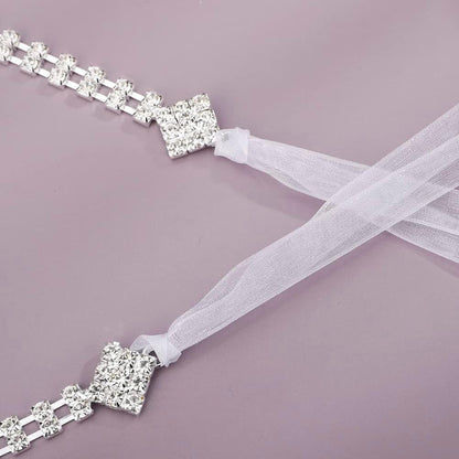 Rhinestones Sexy Shoulder Bra Body Chain Fringe Tassels Body Jewelry Wedding Arm Chain Summer Beach Bikini Shoulder Harness for Women Brides (Type C)