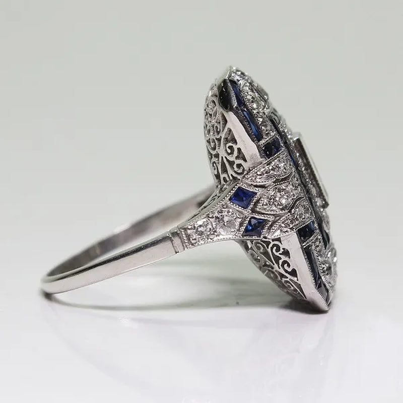 Antique Art Deco Purple Amethyst Ring