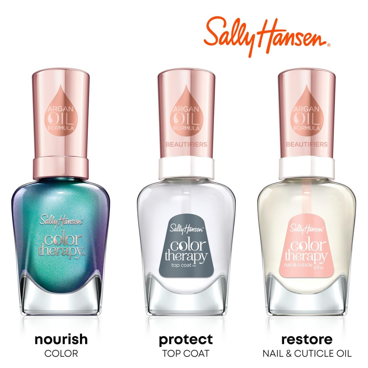 Color Therapy Nail Polish, Raisin the Bar, Argan Oil Formula, .5 Oz, Nail Polish, Color Nail Polish, Nail Strengthener, Strong Nails, Nail Treatment, Growth Treatment