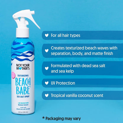 Beach Babe Sea Salt Spray (3-Pack) - 8 Fl Oz - Texturizing Spray for Tousled Hair - Add Texture and Grit to Hair with a Matte Finish