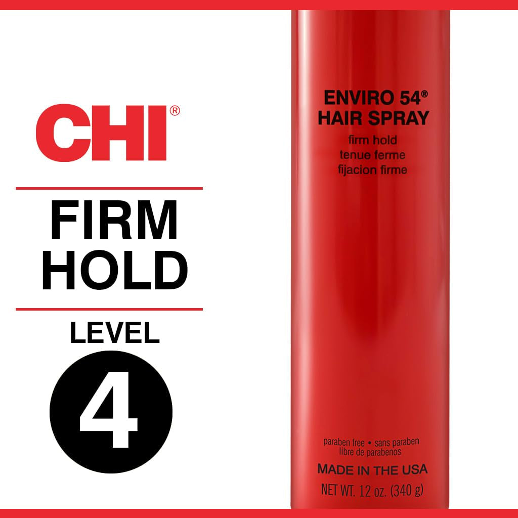 Enviro 54 Hairspray, Firm Hold, Lightweight Spray Finishes & Secures Hairstyles, Sulfate, Paraben & Gluten-Free, 12 Oz