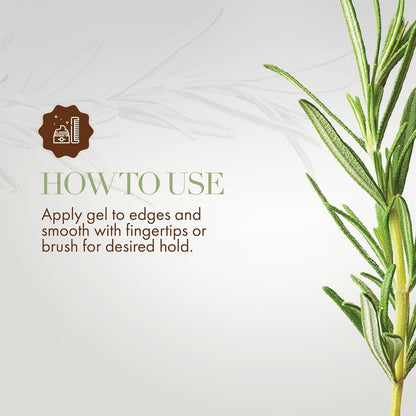 Rosemary Mint Strengthening Edge Gel, Biotin & Essential Oil Hair Styling Treatment, 2 Ounces
