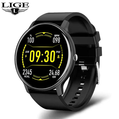 LIGE Smart Watch Women Full Touch Screen Sport Fitness Watch IP67 Waterproof Bluetooth For Android ios smartwatch Men