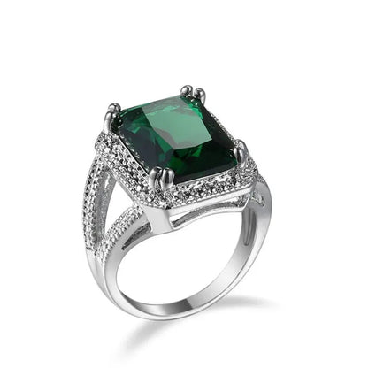 925 Ring Rings for Women New Model Fashion Jewelry Zircon Square Rings Wedding Jewelry Engagement Diamond Rings