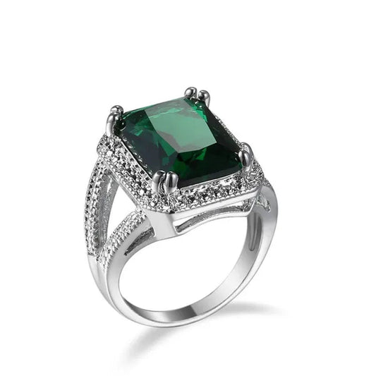 925 Ring Rings for Women New Model Fashion Jewelry Zircon Square Rings Wedding Jewelry Engagement Diamond Rings