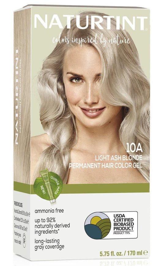 10A Light Ash Blonde Permanent Hair Color (Pack of 1), Ammonia Free, Vegan, Cruelty Free, up to 100% Gray Coverage, Long Lasting Results (Packaging May Vary)