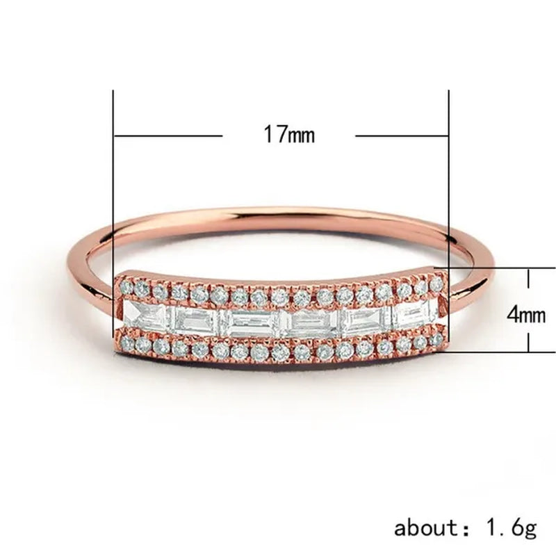 New Women Fashion White Sapphire/Ruby  Ring Gold-plated  Jewelry Size 6-10