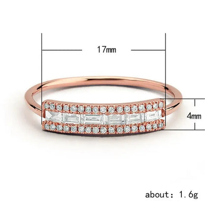 New Women Fashion White Sapphire/Ruby  Ring Gold-plated  Jewelry Size 6-10