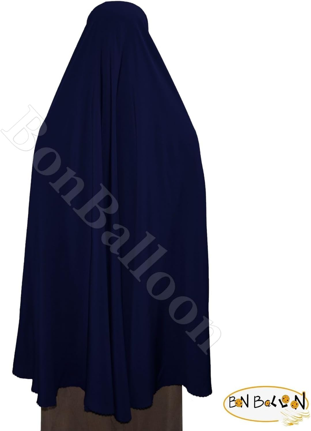 Dark Blue Extra Long 42 Khimar Amira Hijab Hejab Abaya Niqab Burqa Burkas Veil Eid Islamic Modest Muslim Islam Face Cover Dress Clothing Muslim Women Abaya Jilbab Prayer Overhead, Black