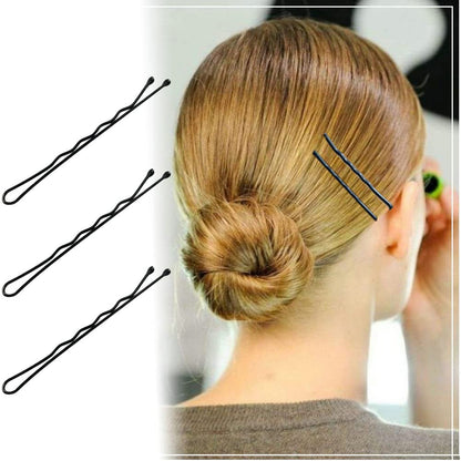 220Pcs Large 2.76-Inch Bobby Pins for Women, Super Grip Black Hair Clips with Box - Reusable Non-Slip Pins for Thick, Long Hair