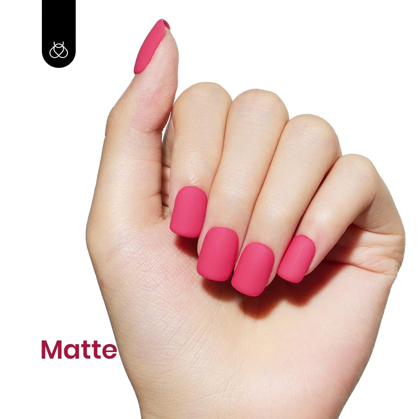 Beetles Pink Gel Nail Polish, 15Ml Hot Pink Spring Summer Nail Gel Polish Soak off UV LED Lamp Passionate Series Nail Art Manicure Salon DIY Gifts for Women Girls