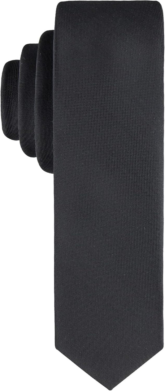 Men’S Black Solid and Pattern Neckties – Standard and Extra Long Sizes