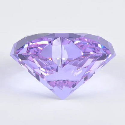 Heart Shape 80mm Crystal Diamond Paperweight  Art Glass Figurine Home Wedding Decor Collectible Gift Souvenir