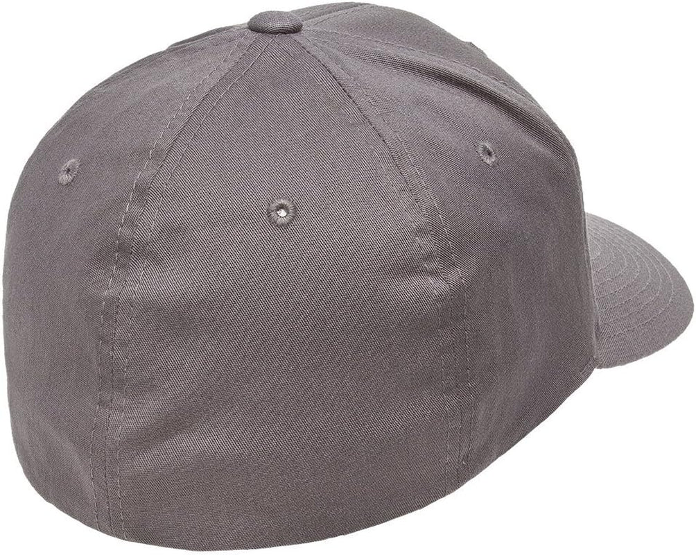 Mens Visor Baseball-Caps, Gray, 6 3/4-7 US