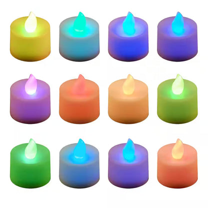 Color-Changing LED Tealights (Box of 12) - WORLD TIME VISITS