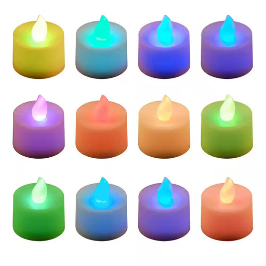Color-Changing LED Tealights (Box of 12) - WORLD TIME VISITS