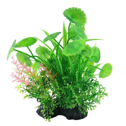 1Pcs Artificial Aquarium Decor Plants Water Weeds Ornament Aquatic Plant Fish Tank Grass Decoration Accessories