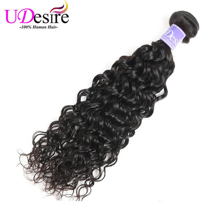 10A Brazilian Water Wave Human Hair Bundle 1 Bundle 100G 20Inch Water Wave Hair Extensions Curly Wave Bundles 1B# Color Brazilian Water Wave Human Hair Weave - WORLD TIME VISITS