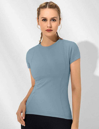 Women Workout Shirts 1/2/3 Pack Athletic Compression Tee Dry Fit Yoga Gym Basic Tops
